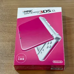 12-015【空箱】Newニンテンドー3DS LL ピンク×ホワイト 美品