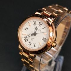 759-22 미품 CITIZEN 시티즌 XC 크로스시 H060 화이트 골드 솔라 solar 충전식 에코 드라이브 ecodrive 여성 lady's 여성 시계 watch 시계 H060-T022324