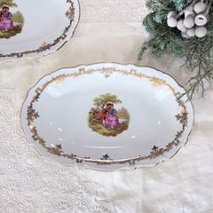 フランスビンテージ ラヴィエ 中世絵柄 磁器【221-A】 - メルカリ