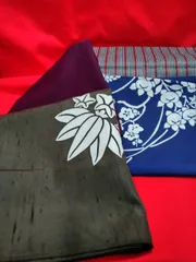 和風小物 風呂敷 大判タイプ 4枚まとめ 中古品 M520