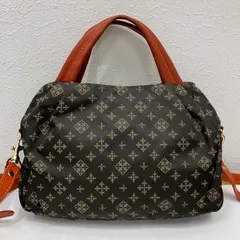 7324　russet ラシット　2way　ショルダーバッグ　ハンドバッグ　ブラウン　オレンジ　ナイロン　レザー　レディース　シンプル　きれいめ　カジュアル　ポケット多数　モノグラム