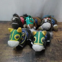 AVANTI 競走馬 ぬいぐるみ 「オグリキャップ×2、トウカイテイオー、サイレンススズカ、ディープインパクト、5頭セット」 M358