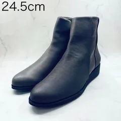 【新品 訳あり】ディッシー　ウエッジヒールショートブーツ ブラウン　茶　24.5ｃｍ