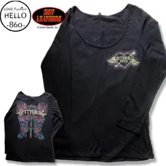 ホットレザーズ ゲティスバーグ-バイクウィーク 2022 長袖tシャツ ローズ 羽根 プリント レディース バイカーズ ファッション 夏 /wot313