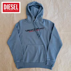 限定特価！定価30,800円 新品 DIESEL (ディーゼル) スウェットプルパーカ パーカー (サックス) S(日本M程度) メンズ レディース 男女兼用 人気モデル