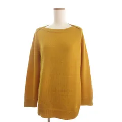 バーバリー ロンドン BURBERRY LONDON 美品 ニット セーター 長袖 ロゴ刺繡 B2N31-842-64 黄 イエロー 4