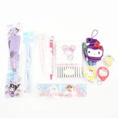 サンリオキャラクターズ グッズ まとめ売り 未使用品多数 ボールペン メモ帳 マスコット お箸 キティ シナモロール シュガーバニーズ クロミ ポムポムプリン