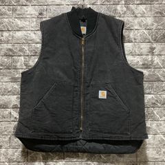 90s Carhartt USA製 ダックベスト ブラック 星タグ 腰ゴム L 90s Carhartt USA製 ダックベスト ブラック 星タグ 腰ゴム L - メルカリ