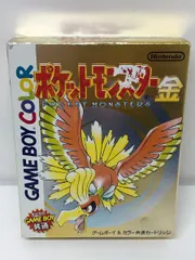 ＧＢＣ　ポケットモンスター 金 内箱破れあり 電池切れ→セーブ不可