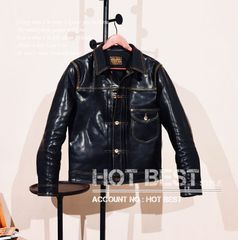 1.5mm ホースハイド ファーストタイプ Gジャン ライダース レザージャケット 506 1st Type 植物鞣し 馬革