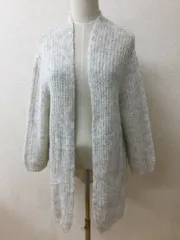 ザラ オフホワイトとグレーミックス 羽織りカーディガン