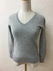 無印良品 グレー カシミヤニット