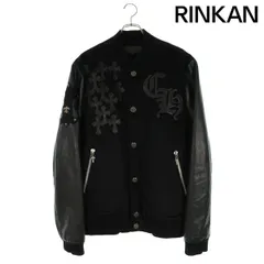 クロムハーツ レザー切替カシミヤ混ダガージップジャージブルゾン メンズS CHROME HEARTS（クロムハーツ） サイズ:M TRACK JACKET トラック