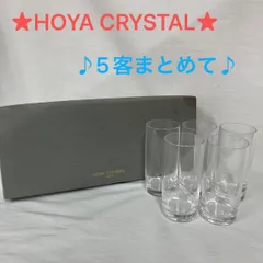 HOYA CRYSTAL/TOKYO/5客まとめて/ コップグラス/未使用品/長期保管品/長期保管の為箱に汚れあり I624