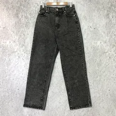 INGNI イング ハイウエスト ストレート デニム パンツ ブラック Fサイズ □□