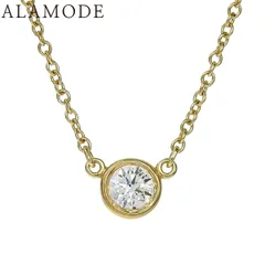 TIFFANY&Co.(ティファニー) D0.19 エルサ・ペレッティ バイザヤード シングル ダイヤモンド ペンダント K18 イエローゴールド YG ネックレス アクセサリー ジュエリー 1PD レディース 41100082100【中古】【アラモード】