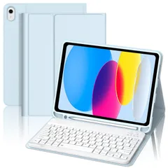 新品 【2025革新モデル】 iPad 第11世代 キーボード A16 2025 iPad 第10世代 キーボード ケース 10.9 インチ 人気 超軽量 脱着式 ペンシルホルダー付き Bluetoothキーボードカバー 耐衝撃 スタンド機能付き 全面保護 多