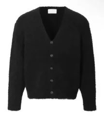 スリータイムズ プーさん プードル カーディガン ブラック