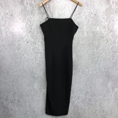 Louere ルエレ ハイウエスト ロング キャミ ワンピース ブラック Mサイズ □□