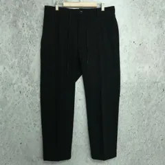 NANO universe ナノユニバース SOLOTEX センタープレス テーパード パンツ ブラック Sサイズ Lサイズ □□