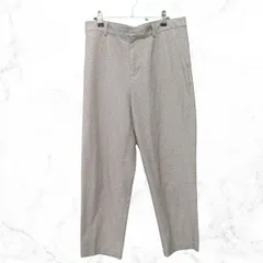 UNIQLO ユニクロ スマートアンクルパンツ チェック2WAYストレッチテーパード ベージュ XLサイズ 〇□