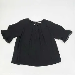 GLACIER　グラシア　フレアスリーブブラウス　ブラック　Sサイズ　□〇