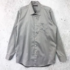 MAJI STYLED BY MA-JI MASATOMO  マジ スタイルド バイ マージ マサトモ ワイシャツ グレー LL（43－86）サイズ 〇□