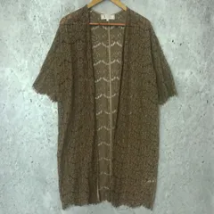 ROPE' PICNIC ロペピクニック レース ロング カーディガン オリーブ 38サイズ □〇