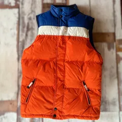 GAP ダウンベスト オレンジ ブルー ホワイト