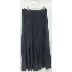 GROVE グローブ 裾切り替えマキシスカート ネイビー Lサイズ 〇□