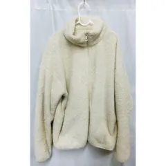 UNIQLO ユニクロ ファーリーフリースフルジップジャケット オフホワイト Lサイズ ◇〇
