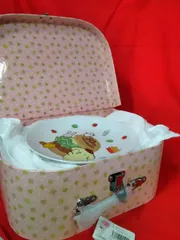 キャラクター食器セット 「Rilakkuma 」マスコット・マグカップ(陶器)・平皿(陶器) 6点セット 未使用品 トランクケース入り I053