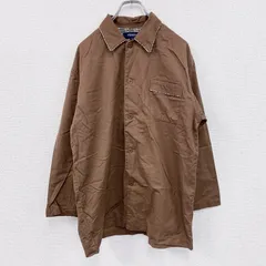 古着 used　BURBERRY LONDON　バーバリーロンドン　スリーピングシャツ　ボックスシャツ　ノバチェック　茶色　ブラウン　Mサイズ