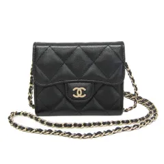 シャネル(Chanel) マトラッセ ミニチェーンショルダーバッグ レディース キャビアスキン ショルダーバッグ ブラック