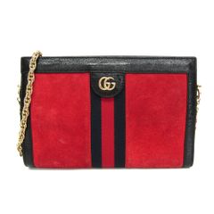 GUCCI オフィディア チェーンショルダーバッグ レッド - メルカリ