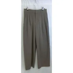 GU ジーユー タックワイドパンツ グレー Lサイズ 〇◇