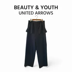 BEAUTY & YOUTH UNITED ARROWS サスペンダーパンツ Ｍ ブラック ウォッシャブル 日本製 ユナイテッドアローズ