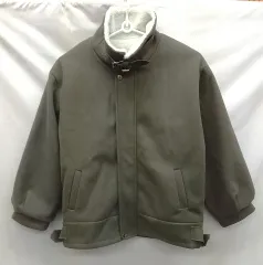 neos ネオス ビックシルエット裏ボアバルーンスリーブコートジャケット グレー M ◇〇 ☆