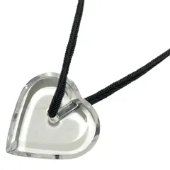 Baccarat(バカラ) ネックレス - クリア×黒 ハート