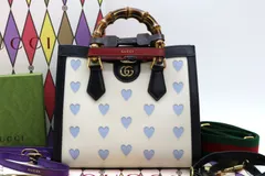 XX4515 グッチ ダイアナ ラブライト カラフル ハンド バッグ ハンドル シェイバー 替え付き ラブコレクション 美品