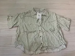 (新品) ZARA ザラ ストライプ シャツ Sサイズ