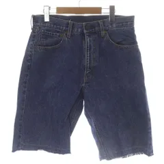 リーバイス Levi's デニムショートパンツ デニムハーフパンツ W32 水色 ライトブルー カットオフ /KW ■GY99