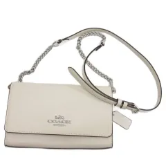 コーチ COACH フラップ クラッチ クロスボディ ショルダーバッグ CP034 ホワイト系
