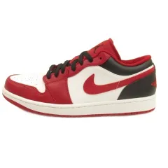 ナイキ NIKE AIR JORDAN 1 LOW エアジョーダン1 ロー スニーカー White/Gym Red/Black 27.5cm 553558-163 ■GY51