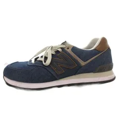 ニューバランス NEW BALANCE ML574AM2 スニーカー シューズ ローカット デニム 28 インディゴ ネイビー /FF