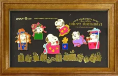 【中古】バッジ・ピンズ 集合 BIRTHDAY記念ピンバッジセット プレゼント 「PEANUTS(SNOOPY)」 スヌーピータウンショップオリジナル