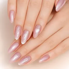 【人気商品】COLORBIRD ネイルチップ ショート ピンク マグネットネイル 24枚 ネイル 付け爪 チップ 短め 可愛い ポイント (W1936)