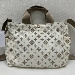 7311　russet ラシット　 ハンドバッグ　トートバッグ　手提げ ショルダーバッグ　斜め掛け　　総柄　ロゴ ポケット多数　多機能　機能的 キャンバス　カジュアル　シンプル