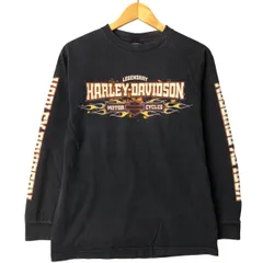 古着 ハーレーダビッドソン Harley-Davidson ファイヤーパターン ロングTシャツ ロンT メンズM相当/eaa596472