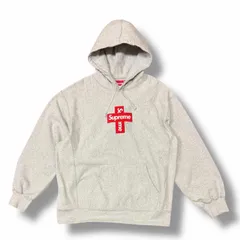 国内正規 Supreme 20AW Cross Box Logo Hooded Sweatshir クロスボックスロゴスウェットフーディー パーカー シュプリーム グレー XL （3822M）